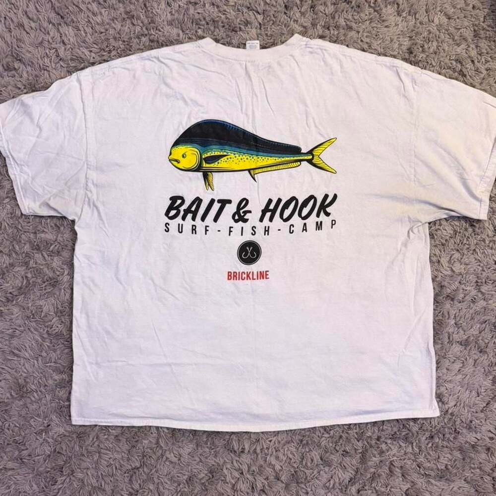 Gildan Bait & Hook Brickline Mahi Mahi Graphic T-Shirt